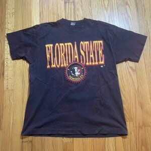 VINTAGE FLORIDA STATE FSU SEMINOLES T-Shirt Size XL TIE DYE SINGLE STITCH USA